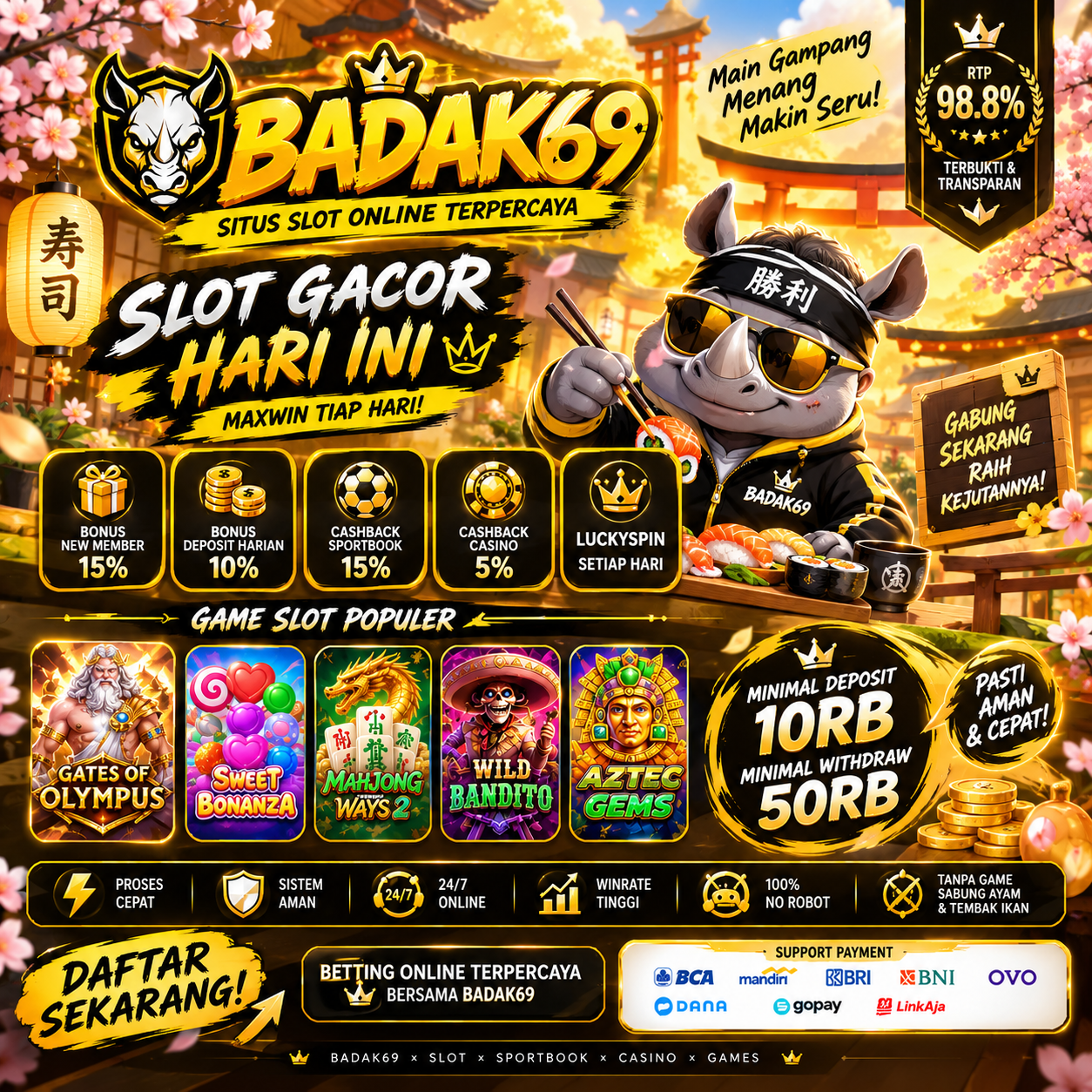 Link Badak69 Resmi Dijamin Mudah diakses dan cepat prosesnya