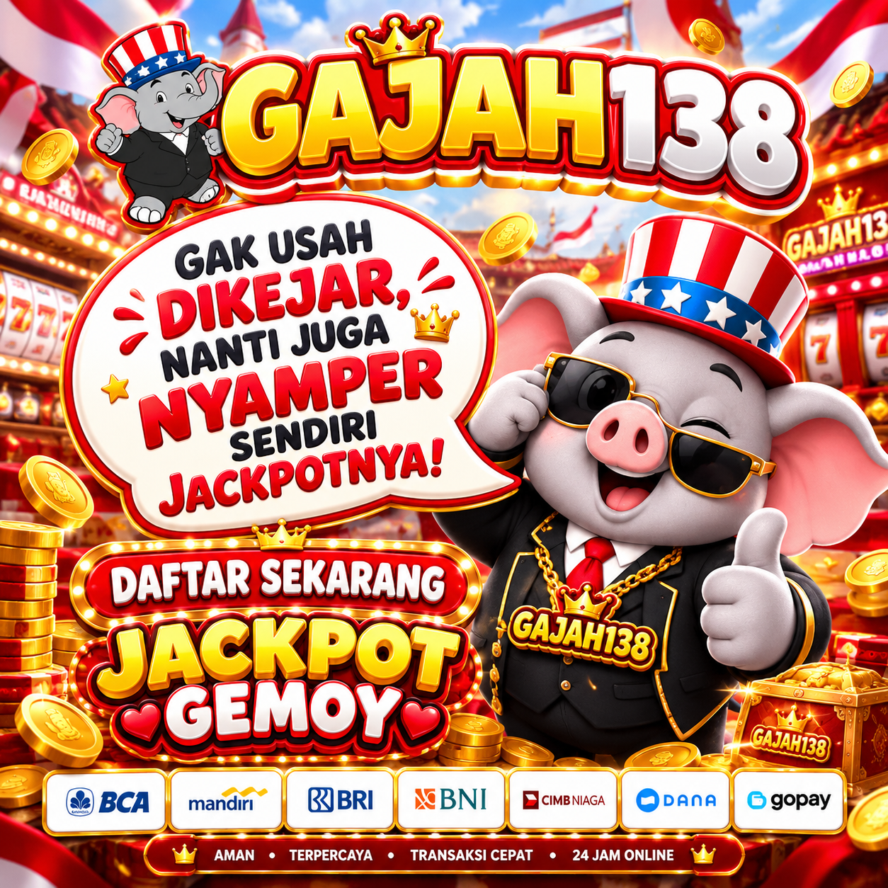 GAJAH138 – Slot Gacor, Putar Game Favorit dan Kejar Momen Maxwin